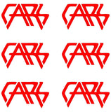 6 Small The Cars band Logo Vinyl Decal Laptop phone Window Speaker Sticker