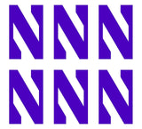 Northwestern Wildcats Baseball Vinyl Decal Window cup set of 6 small Stickers