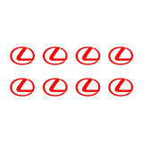 8 Lexus L Emblem Logo Vinyl Decals Phone Mirror Laptop Small 1.5" Stickers