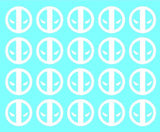 20 Deadpool Kills the Universe Small Vinyl Decals Phone Laptop Helmet Stickers