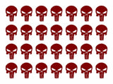 The Punisher Small 1" Skull Vinyl Decals Phone Laptop Gun Helmet Stickers Sheet