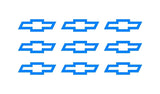 9 Chevy Bowtie Small Vinyl Decals Phone Dashboard Mirror Chevrolet Stickers