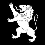 Belgian Lion Vinyl Decal Car Window Laptop Belgium Leo Belgicus Sticker