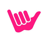Hang Loose Vinyl Decal Shaka Symbol Hawaii Aloha Surf Car Window Laptop Sticker