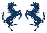 2 High Detail Ferrari Horse Prancing Horse Vinyl Decals Car Body Window Stickers