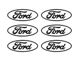 Ford Logo Vinyl Decals Stickers Set of 6