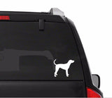 Hound Silhouette Vinyl Decal Coonhound Car Window Laptop Sticker