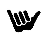 Hang Loose Vinyl Decal Shaka Symbol Hawaii Aloha Surf Car Window Laptop Sticker
