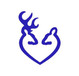 Buck and Doe Vinyl Decal Car Window Laptop Browning Deer Sticker