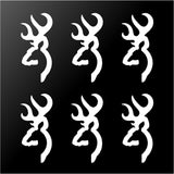 Browning Buck Deer Hunting Logo Vinyl Decals 6 Small Phone Laptop Stickers