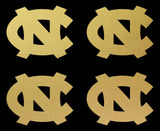 North Carolina Tar Heels Baseball Vinyl Decal Window cup set of 4 small Stickers