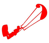 Kiteboarding Vinyl Decal Kitesurfing Car Truck Window Laptop Board Sticker