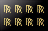 Rolls Royce Logo Vinyl Decals Phone Laptop Dash Small 1" Stickers Set of 8