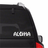 Aloha Hibiscus Hawaii Surf Vinyl Decal Car Window Laptop Sticker