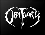 Obituary Death Metal Band Vinyl Decal Guitar Laptop Car Window Sticker