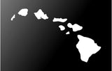 Hawaiian Islands Vinyl Decal Aloha Hawaii Car Window Laptop Surfboard Sticker
