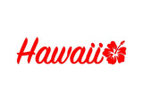 Hawaii Hibiscus Vinyl Decal Car Window Laptop Surf Sticker