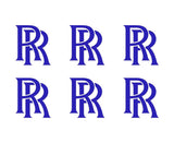 Rolls Royce Logo Vinyl Decals Phone Laptop Dash Small 1.5" Stickers Set of 6