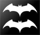 2 Batman Begins Symbol Vinyl Decals Car Window Bike Laptop Stickers