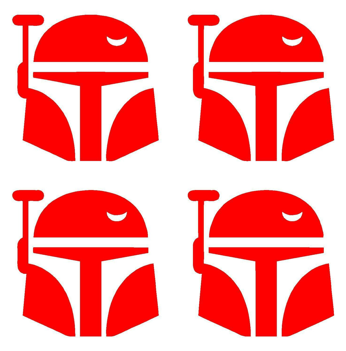boba fette helmet icon Small Boba Fett set of 4 Logo Vinyl Decal Laptop Car Star Wars Sticker –  Kandy Vinyl Shop