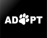 DOG LIFE Paw Sticker Cute Family Vinyl Decal Adopt Rescue Puppy Laptop car