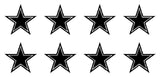 Dallas Cowboys Vinyl Decals Phone laptop Sports Small Stickers Set of 8