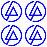 Linkin Park symbol Vinyl Decals sticker cup phone small decal Stickers Set of 4