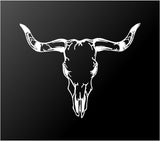 Bull Skull Vinyl Decal Car Truck Window Laptop Sticker