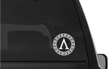 Lambda Shield Vinyl Decal Spartan Λ Symbol  Car Window Laptop Sticker