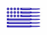 American Ammo Bullet Flag Second Ammendment Vinyl Decal Car Truck Window Sticker
