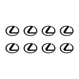 8 Lexus L Emblem Logo Vinyl Decals Phone Mirror Laptop Small 1.5" Stickers