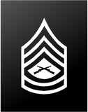Gunnery Sergeant USMC Rank Symbol Vinyl Decal Car Window Laptop Sticker