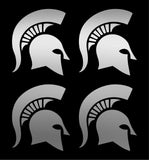 Michigan State Spartans Team Vinyl Decal Window Cup set of 4 small Stickers