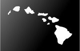 Hawaiian Islands Vinyl Decal Aloha Hawaii Car Window Laptop Surfboard Sticker