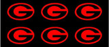 Small Green Bay Packers Vinyl Decals Phone Helmet Stickers Set of 6