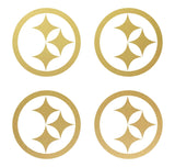 Pittsburgh Steelers Football NFL Vinyl Decals cup phone small Stickers Set of 4