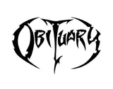 Obituary Death Metal Band Vinyl Decal Guitar Laptop Car Window Sticker