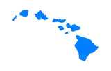 Hawaiian Islands Vinyl Decal Aloha Hawaii Car Window Laptop Surfboard Sticker