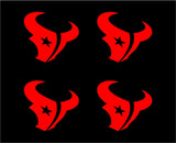 Small Texans Vinyl Decals Phone Laptop Small Stickers Texans Set of 4