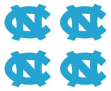 North Carolina Tar Heels Baseball Vinyl Decal Window cup set of 4 small Stickers