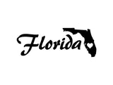 Florida State Vinyl Decal Car Window Laptop Sticker
