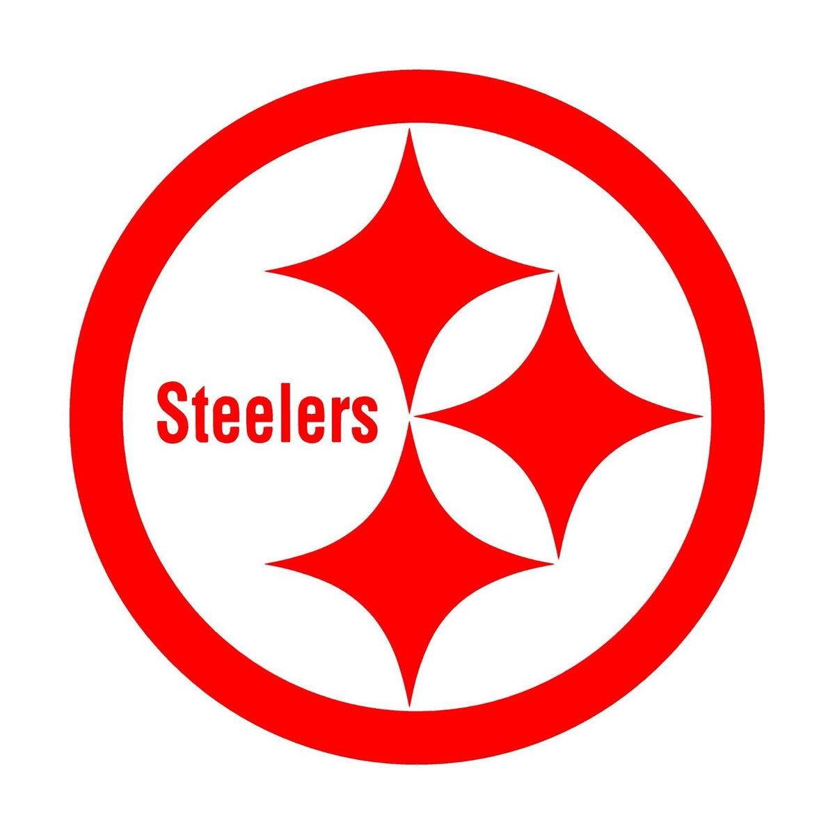 Pittsburgh Steelers Oval Football Multi Use Decal