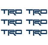 Small TRD Toyota logo 6 Small Vinyl Decals Car 2" 3" Toyota symbol Stickers
