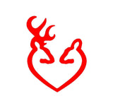 Buck and Doe Vinyl Decal Car Window Laptop Browning Deer Sticker