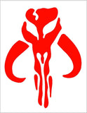 Mandalorian Vinyl Decal Star Wars Mythosaur Skull Car Window Laptop Sticker