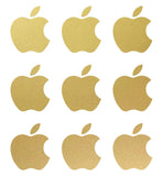 Small Apple logo Vinyl Decals Phone Laptop Small Stickers Apple Set of 9