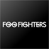 Foo Fighters Logo Concrete and Gold Car Window Laptop Vinyl Decal Sticker