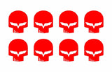 Corvette C6 Racing Jake Skull Vinyl Decals Small 1.5" Stickers Set of 8