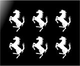 Ferrari Prancing Horse Vinyl Decals Car Body Window Mirror Stickers