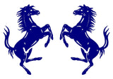 2 High Detail Ferrari Horse Prancing Horse Vinyl Decals Car Body Window Stickers